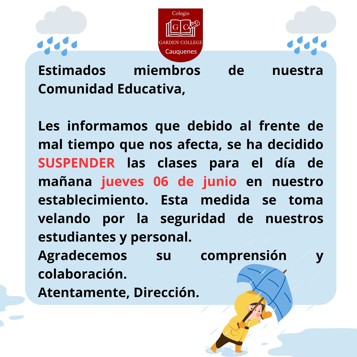 06 suspensión de clases