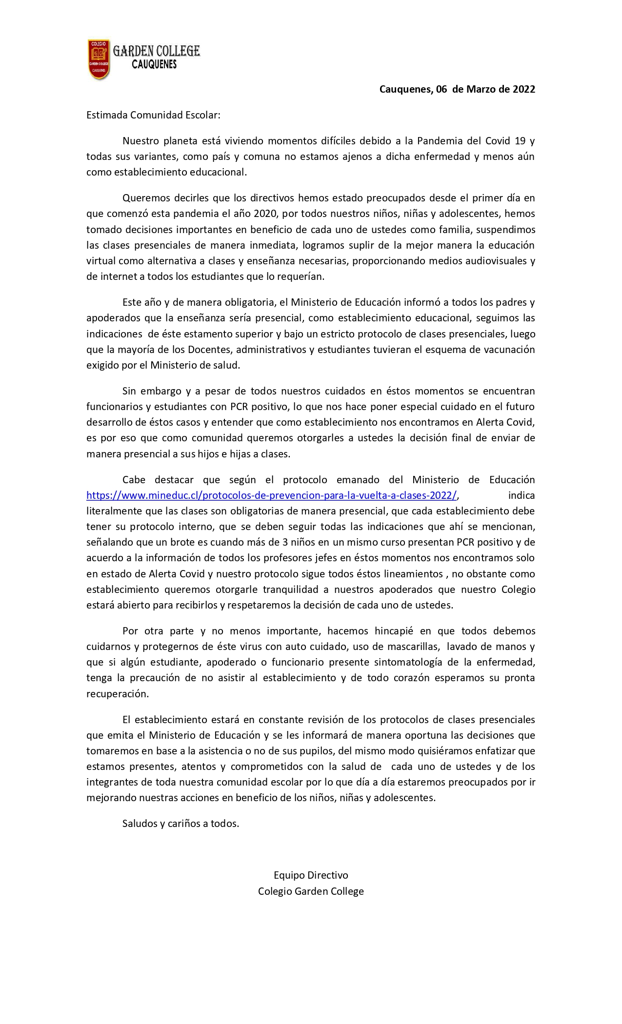 COMUNICADO N1 2022